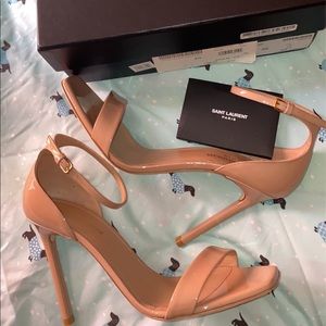 AUTHENTIC SAINT LAURENT AMBER SANDALS